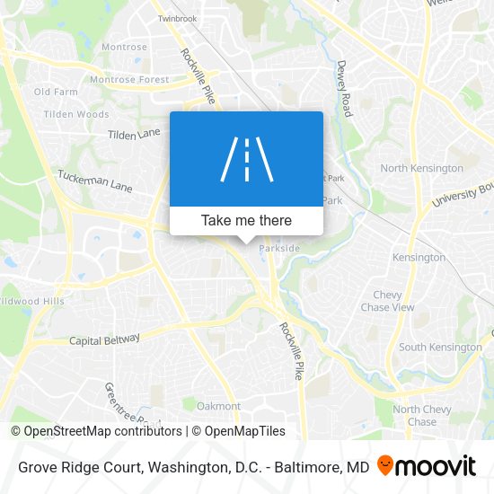 Mapa de Grove Ridge Court
