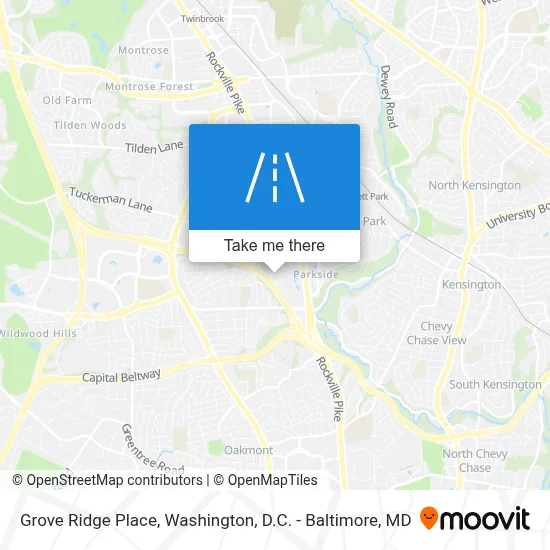 Grove Ridge Place map