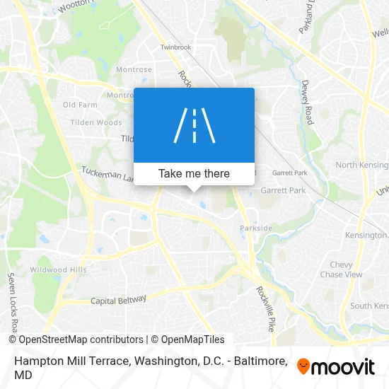 Hampton Mill Terrace map