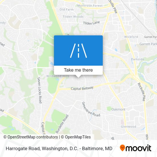Harrogate Road map