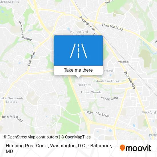 Hitching Post Court map