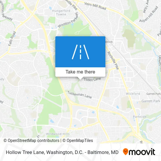 Hollow Tree Lane map