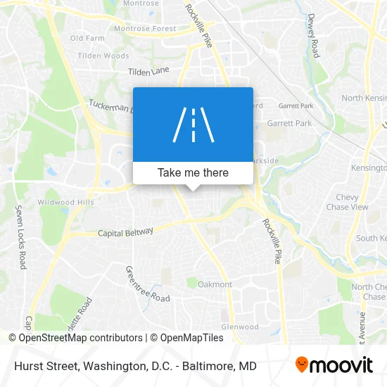 Hurst Street map