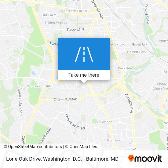 Lone Oak Drive map