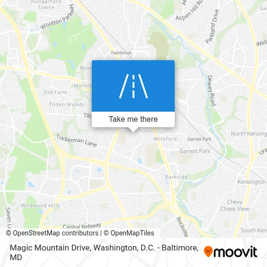 Magic Mountain Drive map