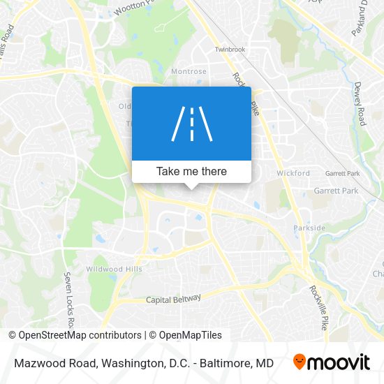 Mazwood Road map