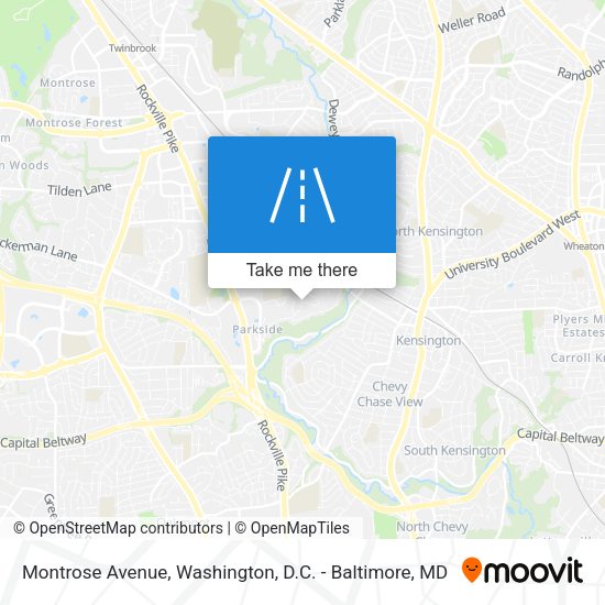 Mapa de Montrose Avenue