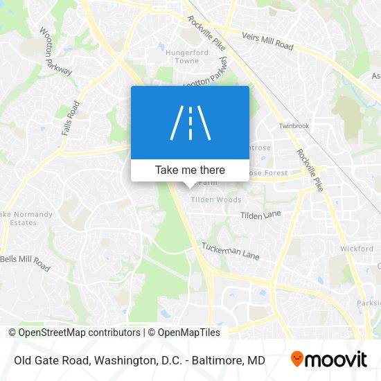 Old Gate Road map