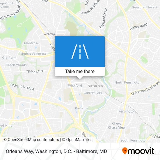 Orleans Way map