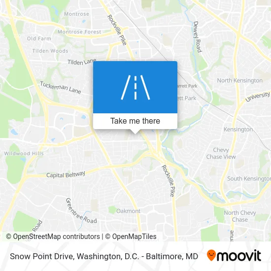 Snow Point Drive map