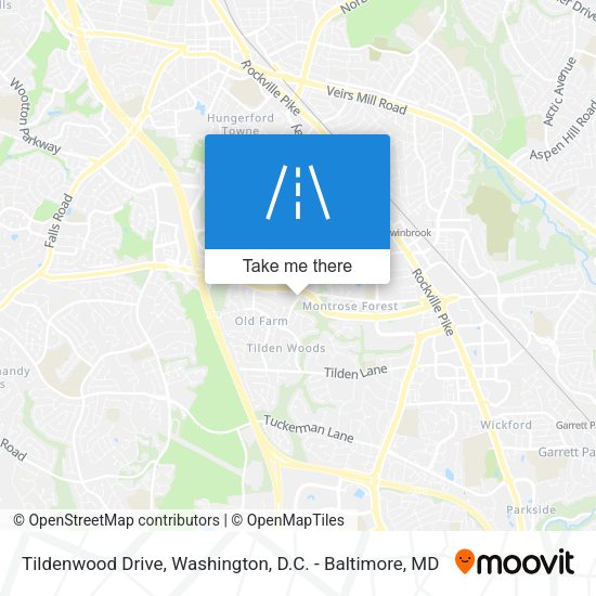 Tildenwood Drive map