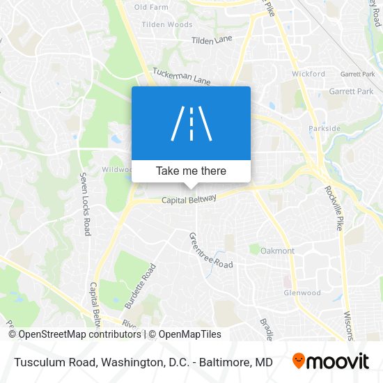 Tusculum Road map