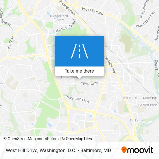 Mapa de West Hill Drive