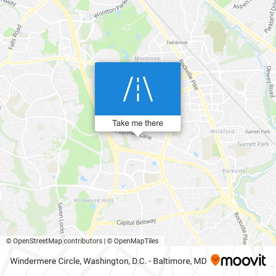 Windermere Circle map