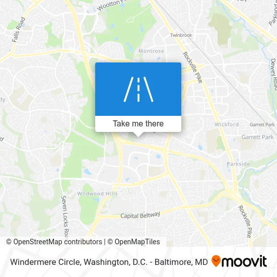 Windermere Circle map