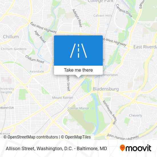 Allison Street map