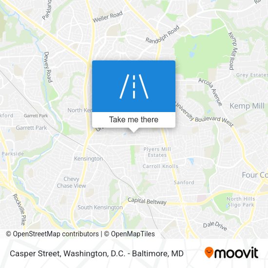 Casper Street map
