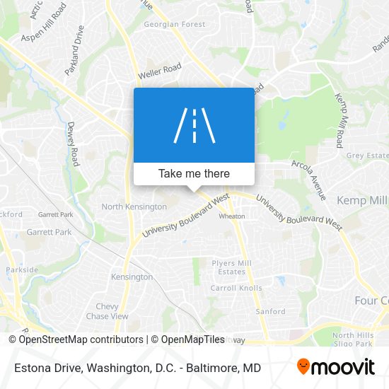 Estona Drive map