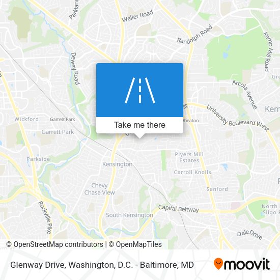 Glenway Drive map