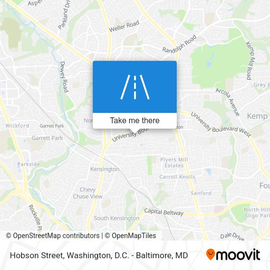 Hobson Street map