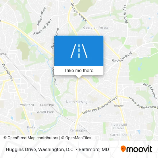 Huggins Drive map