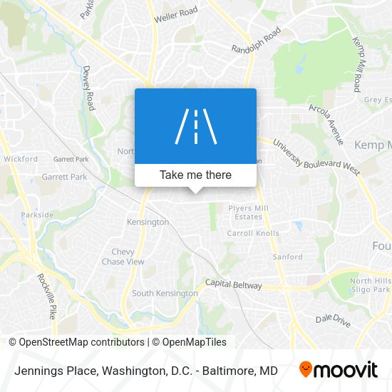 Jennings Place map