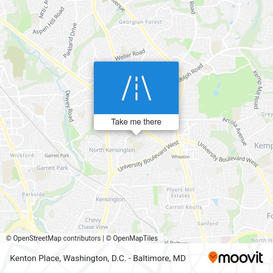 Kenton Place map