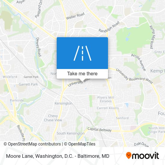 Mapa de Moore Lane