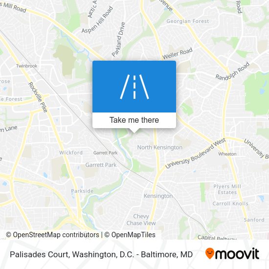 Mapa de Palisades Court