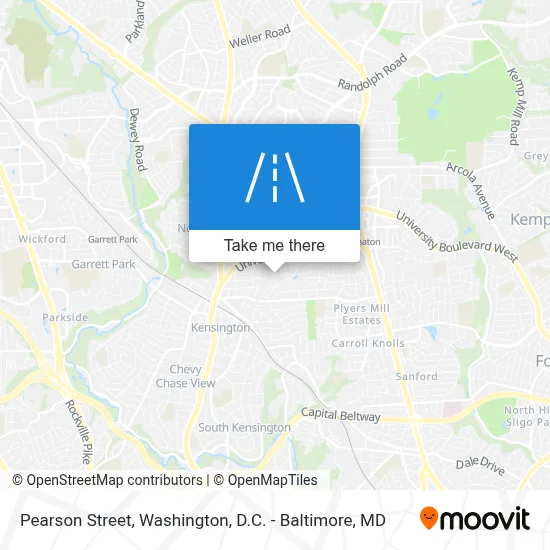 Pearson Street map