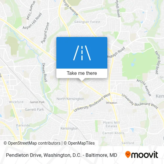 Pendleton Drive map