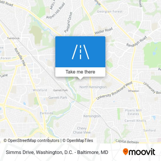Simms Drive map