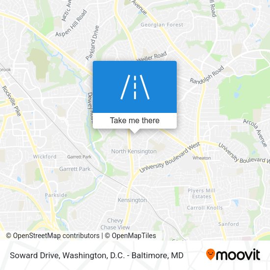 Soward Drive map