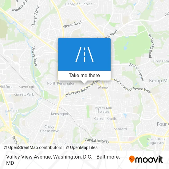 Valley View Avenue map