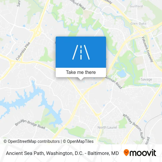 Ancient Sea Path map