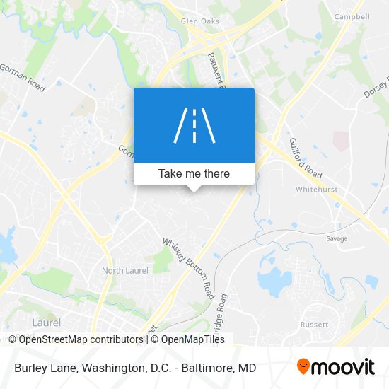 Burley Lane map