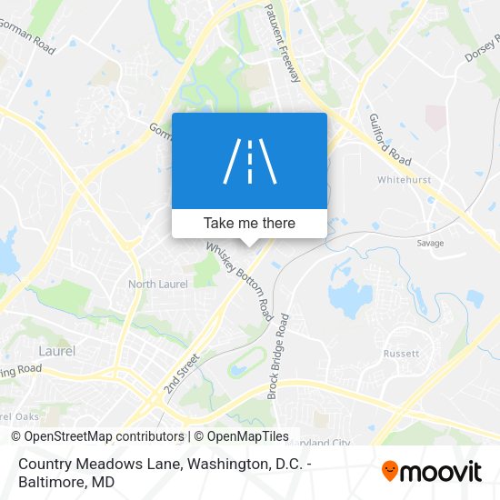 Country Meadows Lane map