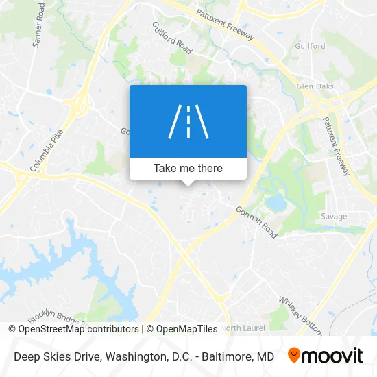 Deep Skies Drive map