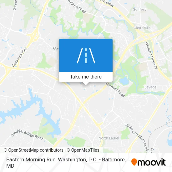 Eastern Morning Run map