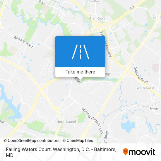 Falling Waters Court map