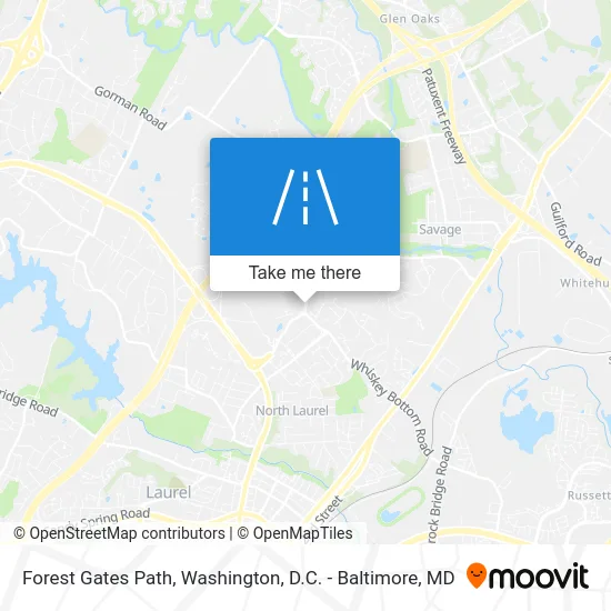 Forest Gates Path map