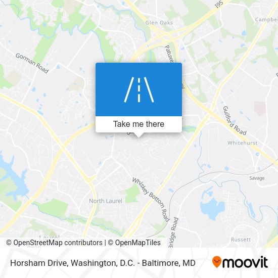 Horsham Drive map