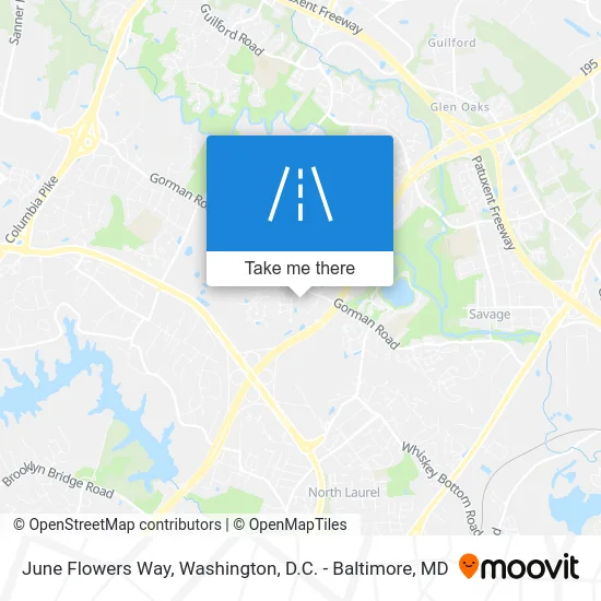 June Flowers Way map