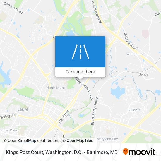 Kings Post Court map