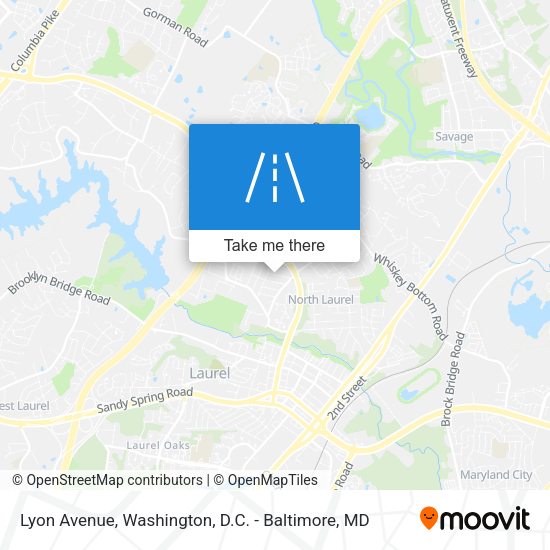 Lyon Avenue map