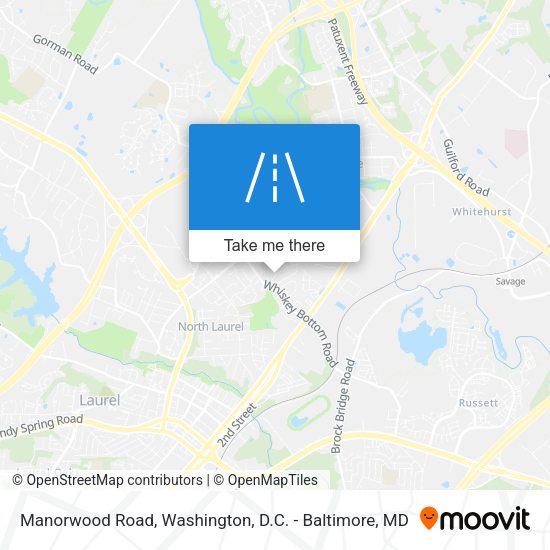 Manorwood Road map