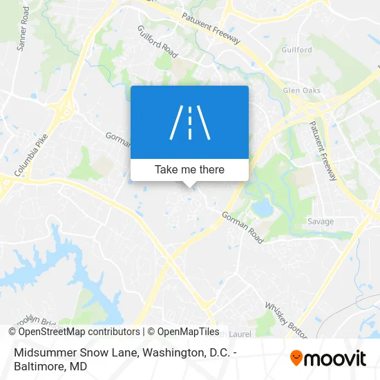 Midsummer Snow Lane map