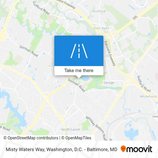 Misty Waters Way map