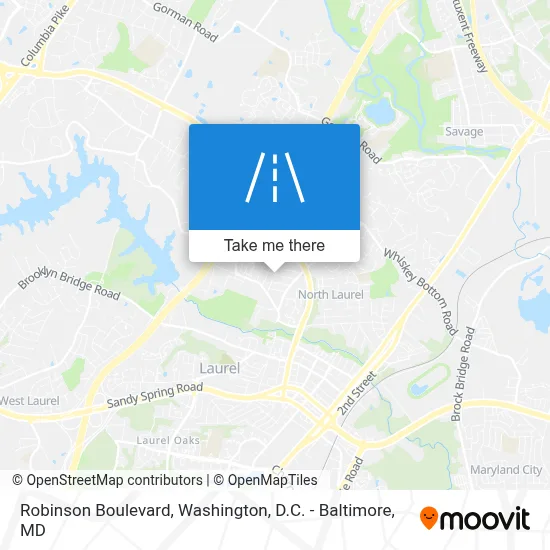 Robinson Boulevard map