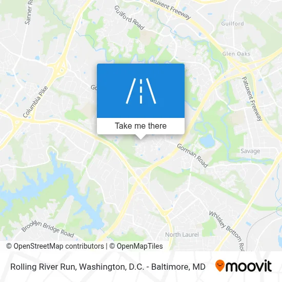 Rolling River Run map